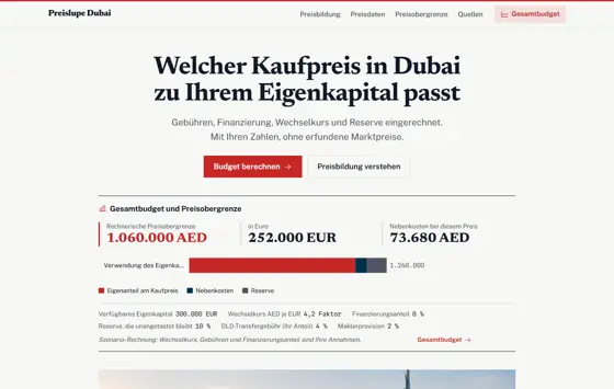 Startseite von dubaiimmobilienpreise.de