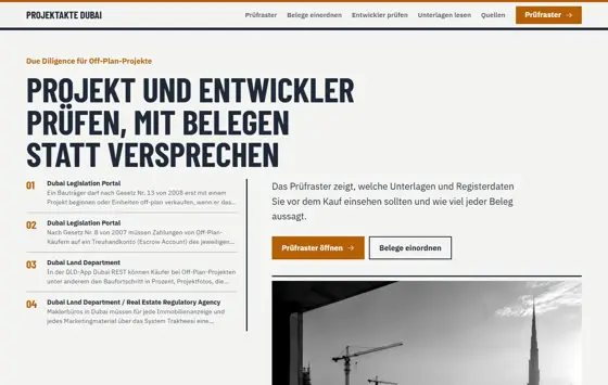 Startseite von dubaioffplanimmobilien.de