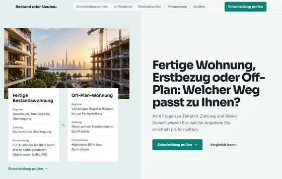 Startseite von eigentumswohnungendubai.de