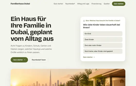 Startseite von hauskaufendubai.de