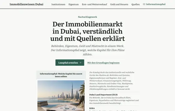 Startseite von immobilienindubai.de