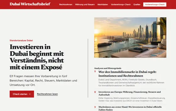 Startseite von investierenindubai.de