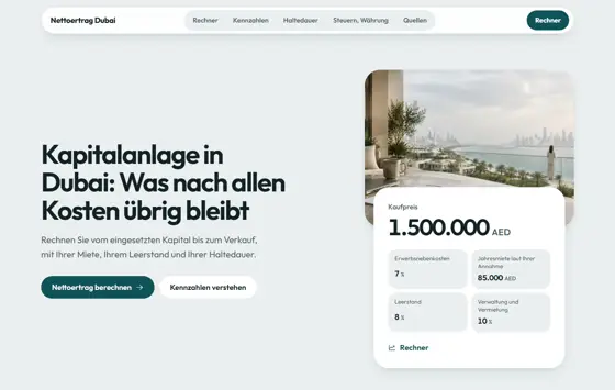 Startseite von kapitalanlagedubai.de
