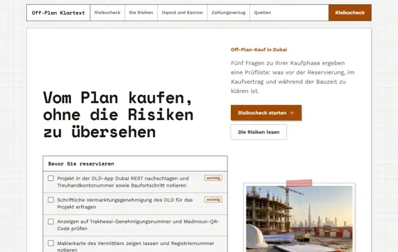 Startseite von offplanimmobiliendubai.de
